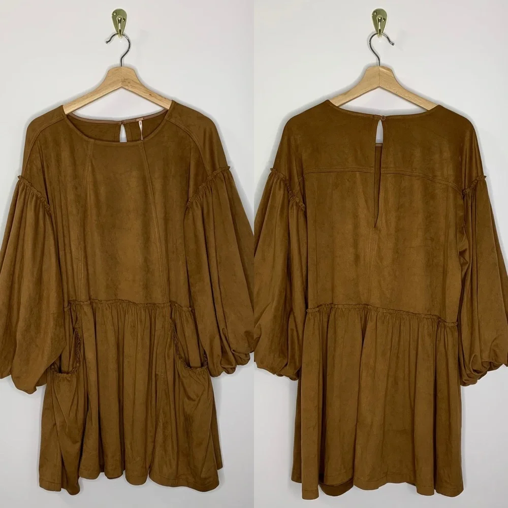 Free People Abbie Vegan Suede Dress - Picture 12 of 16